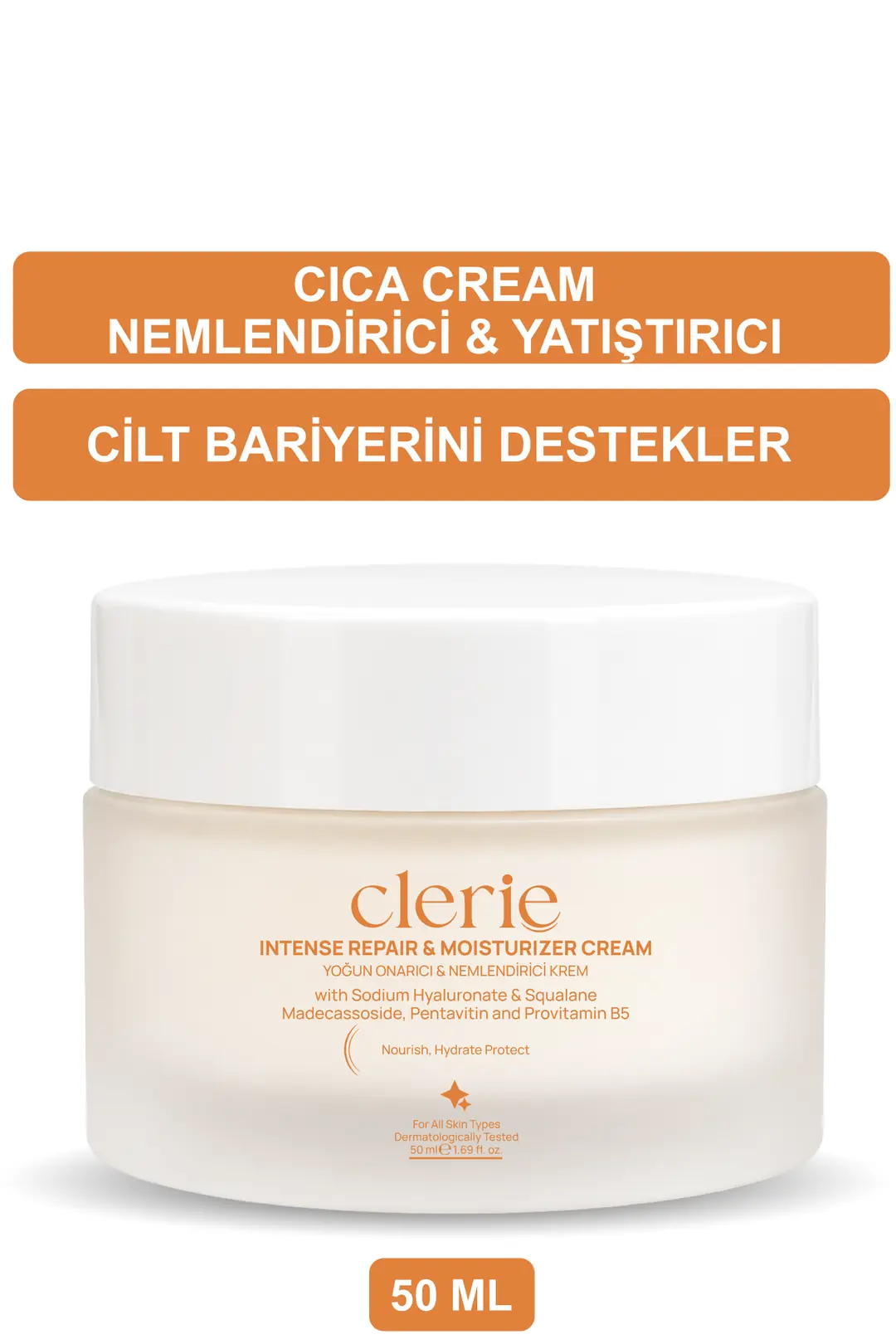 Clerie Bariyer Destekleyici Yoğun Nemlendirici Cica Krem