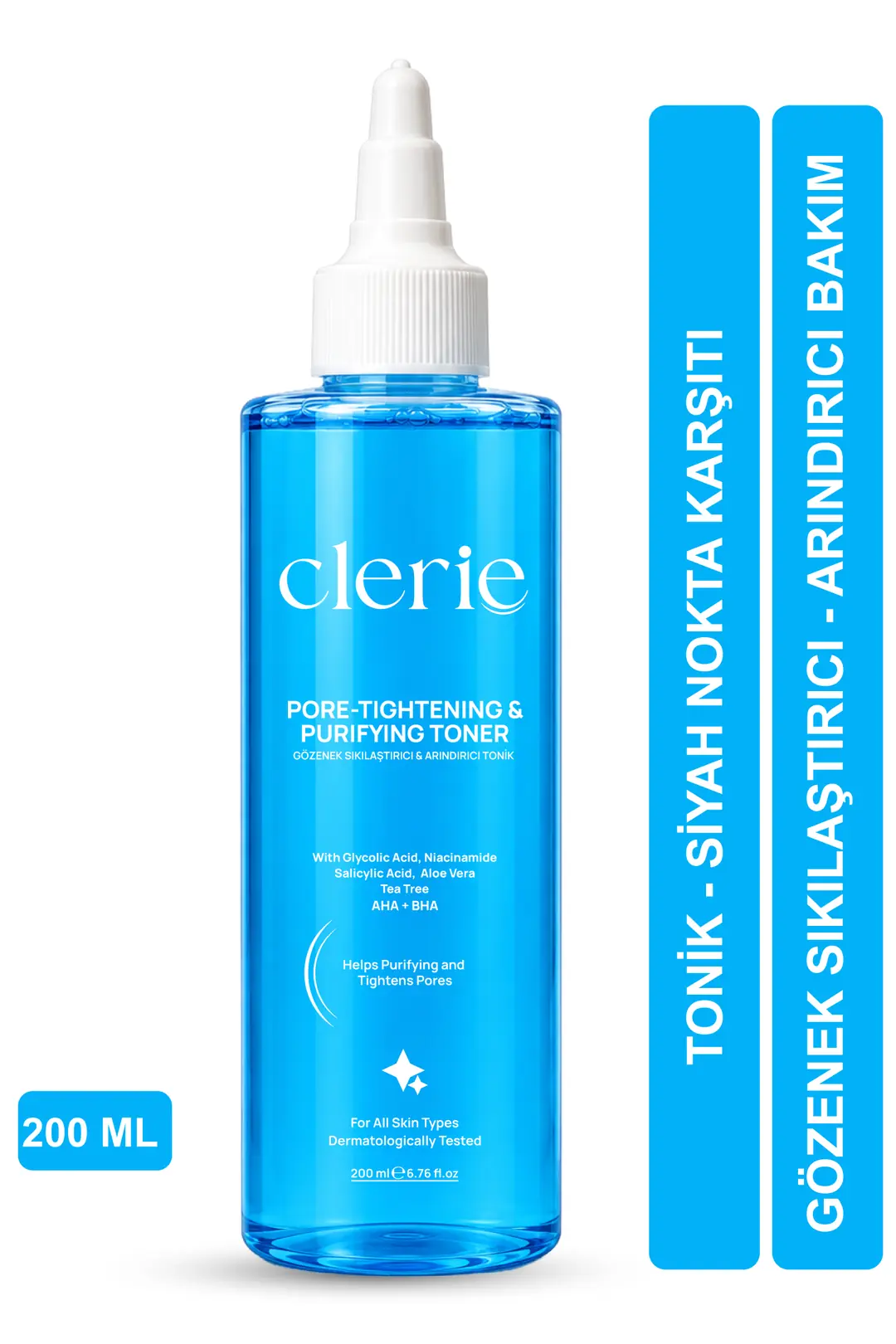 Clerie AHA+BHA Arındırıcı Tonik – Çay Ağacı ve Niasinamid